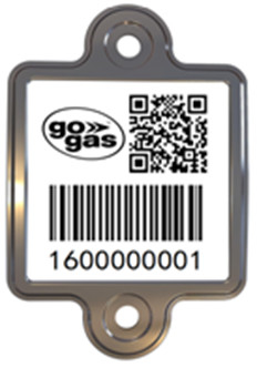 De verticaal installeert de Markeringenlpg die van de Cilinderstreepjescode UVbeschermings Permanent Etiket volgen
