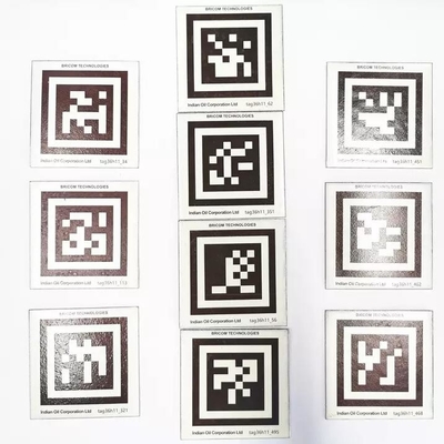 Vierkante Permanente Volgende van het de Codemetaal van AR Ceramische Markering 70 X 70mm Opslagbeheer