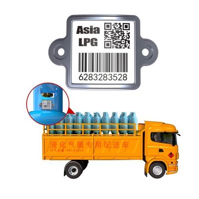 Hoge - temperatuur - Weerstandsuid QR Streepjescode voor LPG-Cilinder het Volgen