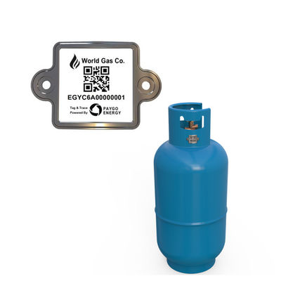 Het permanente LPG-Etiket van de Cilinderstreepjescode voor het Volgen van de Gegevens vrij Grote Memoty van het Flessengas