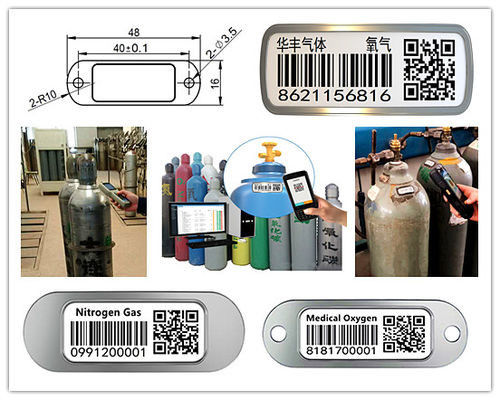 De UVstreepjescode van de Weerstands Industriële Cilinder voor het Volgen van Beheer