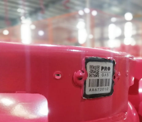De het QR Codegasfles van de staalglans etiketteert Corrosieweerstand