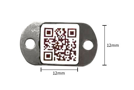 De Cilinder die van LPG van de streepjescodemarkering Scartch-Weerstand 12mm*12mm volgen