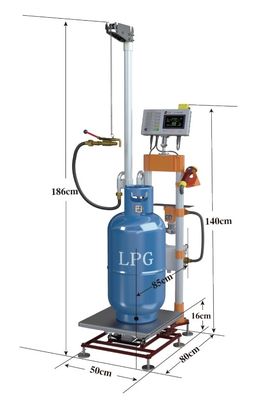 Semi Automatische de Gasfles van LPG van 180kg Draadloze het Vullen Machine