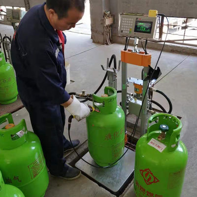 LPG die Schaal Explosiebestendige Automatische het vullen cilinders voor de cilindergeval van LPG van het huisgas vullen