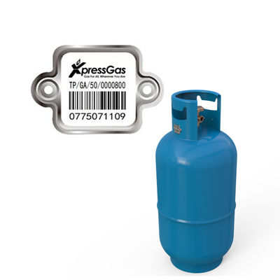 Het permanente LPG-Etiket van de Cilinderstreepjescode voor het Beheren van de Chemische Weerstand van Gasclinder
