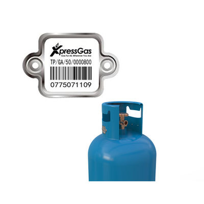 Van de de CilinderStreepjescode van lpg het Etiket Digitale door PDA aftasten of Mobiel Indentity die eenvoudig