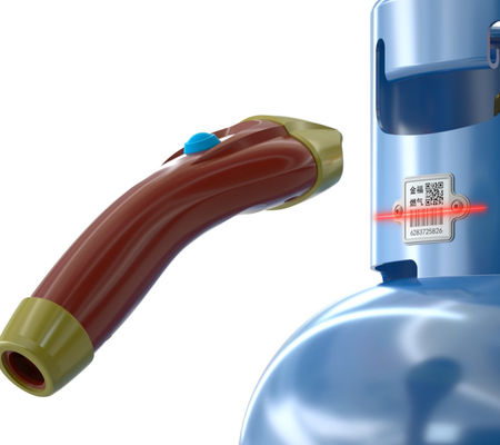 Van het de Streepjescodeetiket van de cilinder Weerstand de Op hoge temperatuur 1900F voor het Leiden van LPG-Cilinders