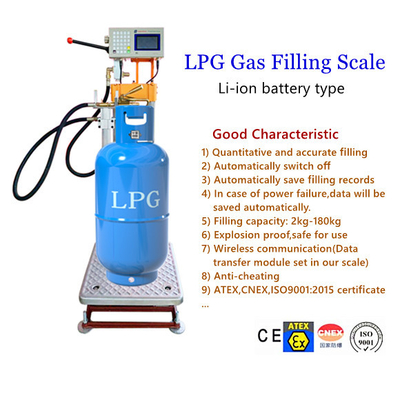 Draadloze LPG-Cilinder Vullende Schaal met Navulbare Batterij